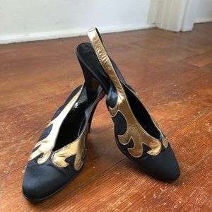 Vintage Bottega Veneta sling back heels